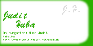 judit huba business card